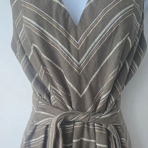 NEW Calvin Klein Gray and Green Sleeveless V-Neck Maxi Sundress - Picture 3 of 5